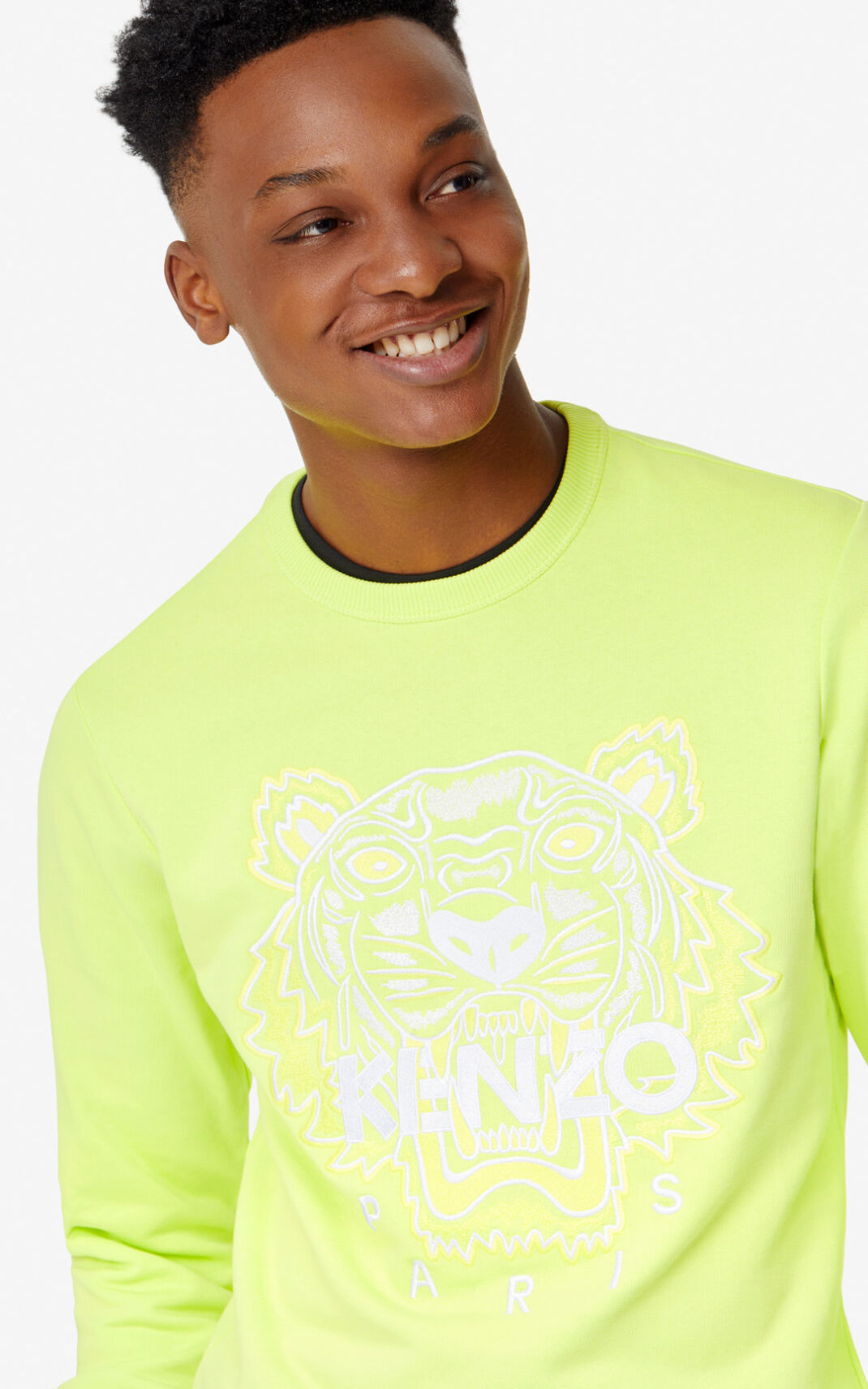 Kenzo Tiger Sudadera Hombre Limón | 2543819-VA